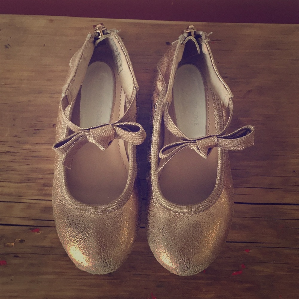 Kenneth Cole rose gold ballet flat.